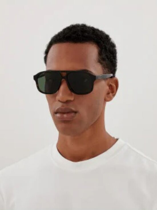 Gucci Women Sunglasses Havana Green Pilot GG1856S 002 NEW AUTHENTIC main image 6